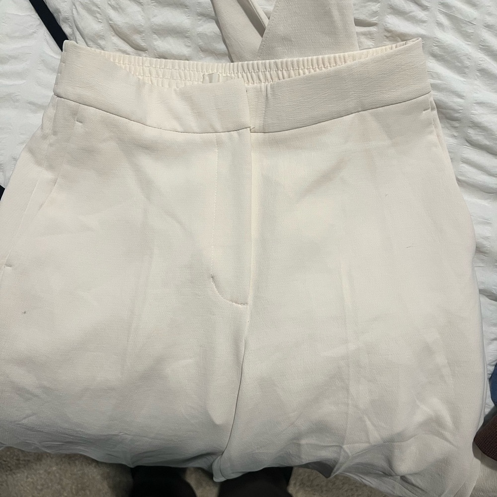 Aritzia Alanya PANTS Wilfred Pant Light Birch Size 8